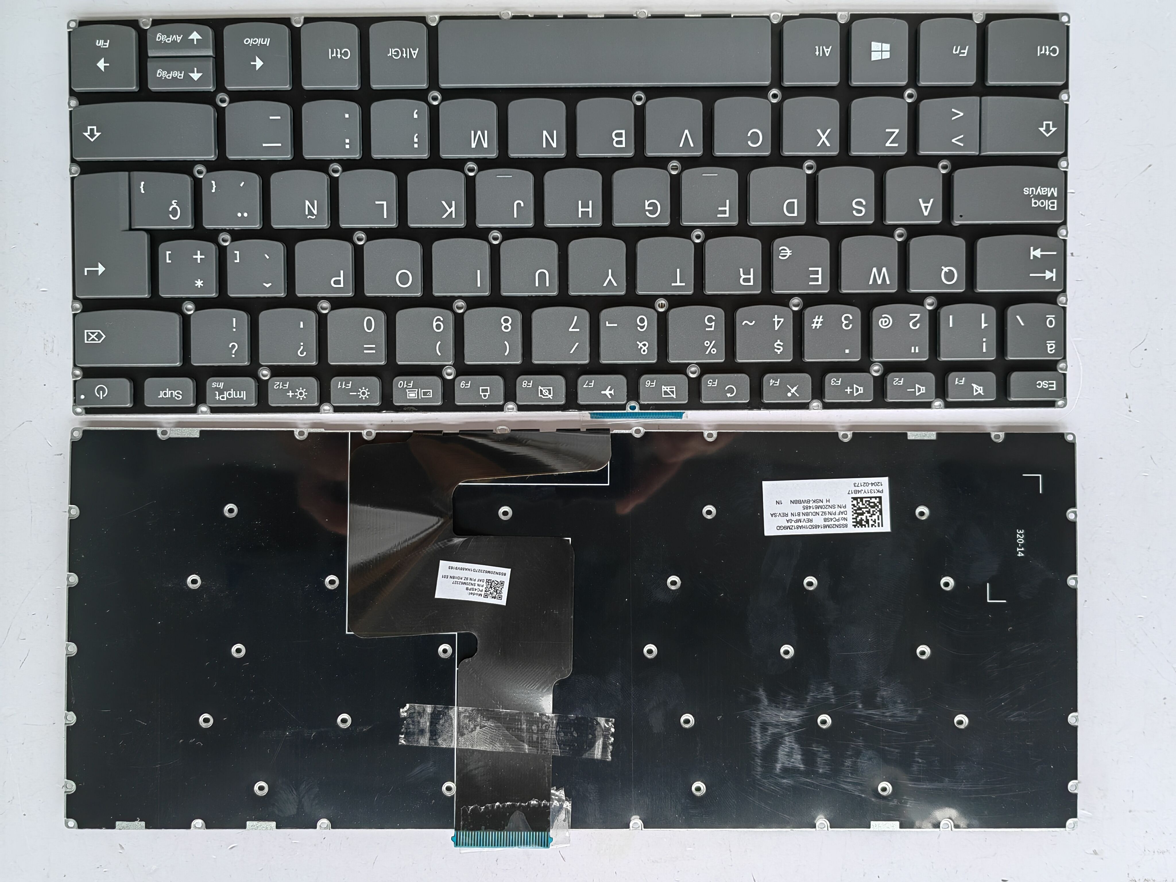 Picture of New Replacement Laptop Keyboard For LENOVO 320-14 with switch Grey (OEM) SP Layout